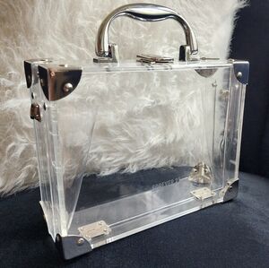 Transparent Plexiglass Mini Trunk with silver hardware - New in Box